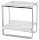 BDI Stream™ 1646 Glass top Side Table with Tempered Glass Shelve-0