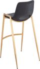 Zuo Modern Desi Black & Gold Barstool Chair-4
