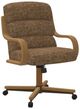 Chromcraft Customizable Nova Swivel Tilt Caster Casual Dining Chair-0