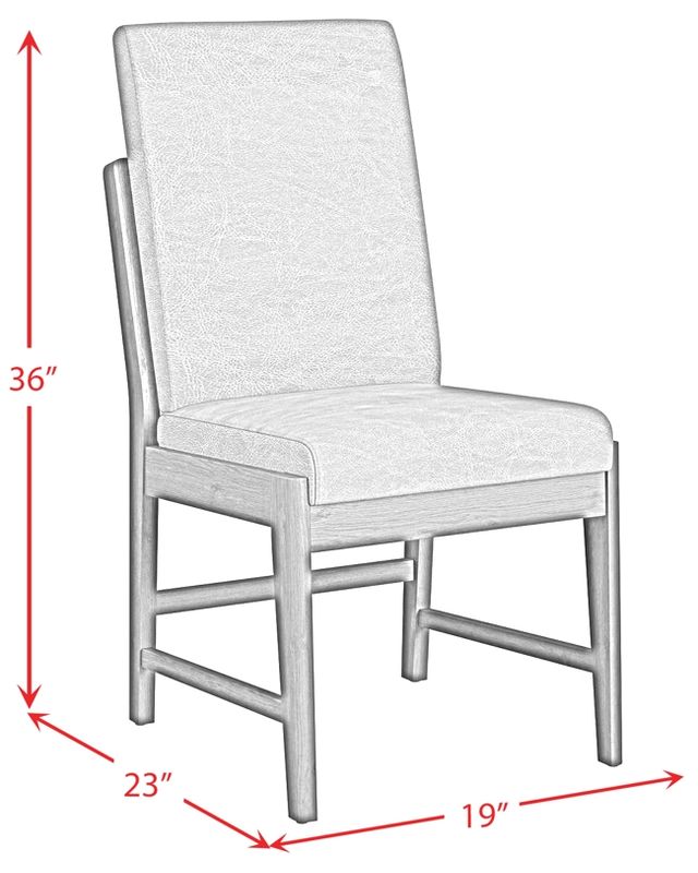 Elements International Brisbane Bozeman Brown Dining Side Chair-2