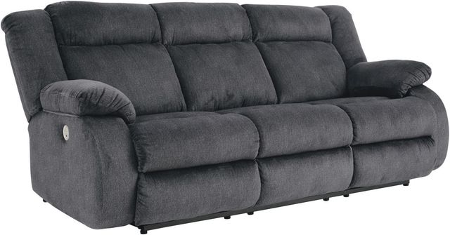 Signature Design by Ashley® Burkner Marine Power Reclining Sofa-0