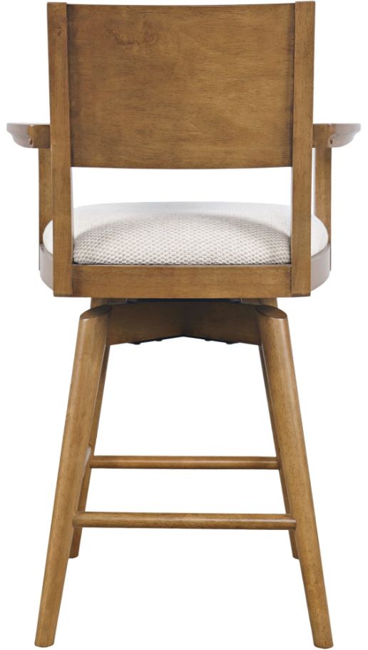 Jofran Inc. Axis Sable Panel Back Swivel Counter Stool-3