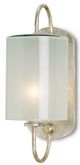 Currey & Company Glacier Silver Leaf Wall Sconce-0