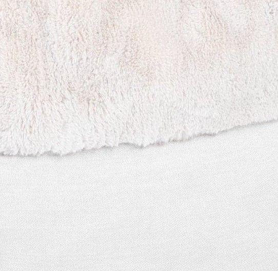 CordaRoy's® Nest Cream Bunny Fur Queen Bean Bag Cover with Pillow-1