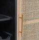 A & B Home Beige/Black Wine Cabinet-3