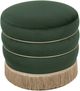 TOV Furniture Lakka Green Velvet Ottoman-4
