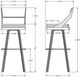 Amisco Customizable Fame Swivel Spectator Stool-2