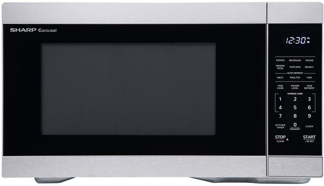 Sharp® Carousel® 1.1 Cu. Ft. Stainless Steel Countertop Microwave-0