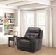 Liberty Furniture Carrington Dark Brown Leather Triple Power Reclining Chair-1