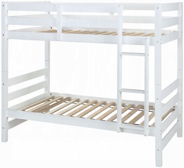 ACME Furniture Ronnie White Twin Over Twin Youth Bunk Bed-1