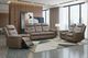 New Classic® Home Furnishings Keldon Brown Leather Power Reclining Sofa-2