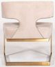 VIG Furniture Modrest Calvo Brass/Off-White Velvet Dining Chair-3