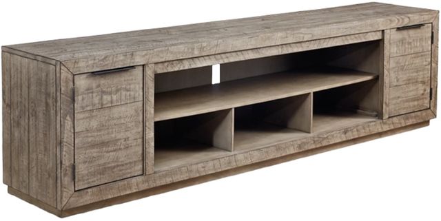 Signature Design by Ashley® Krystanza Weathered Gray 92" TV Stand-0