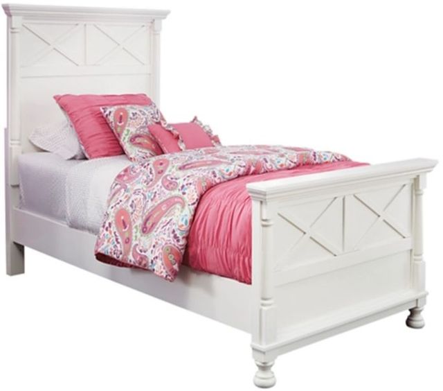 Signature Design by Ashley® Kaslyn 2-Piece White Twin Panel Bed Set-2