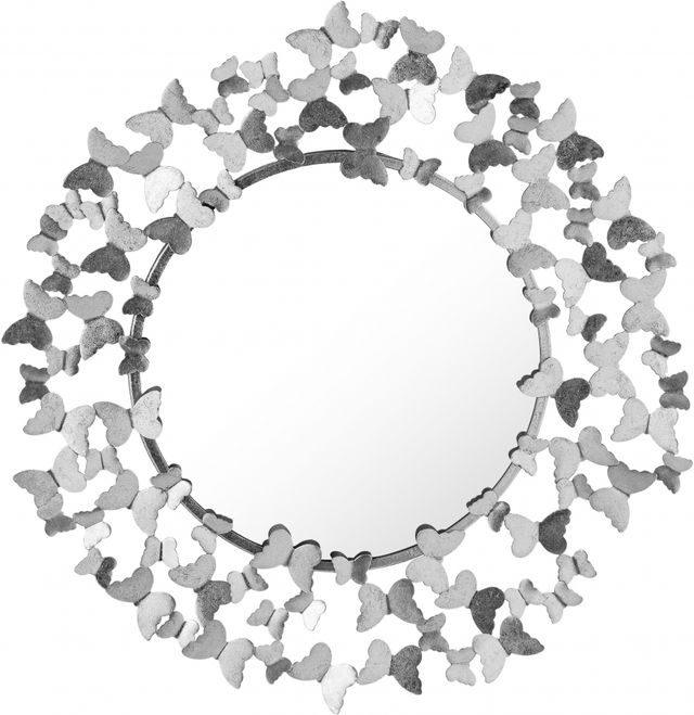 Meridian Furniture Butterfly Silver Mirror-0