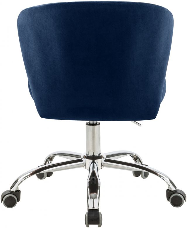 Meridian Furniture Finley Navy Velvet Office Chair-1