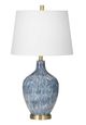 Bassett Mirror Montego Reactive Blue Table Lamp-0