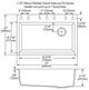 Elkay Quartz Classic® White 33" Single Bowl Drop-in Sink-3
