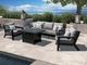 Enclover Hickory Black/Slate Sofa-1