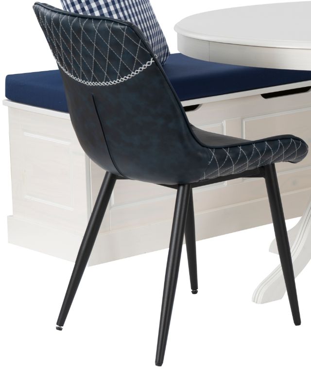 Linon Norah August 5-Piece Black/White Nook Dining Set with Cushion Set-1