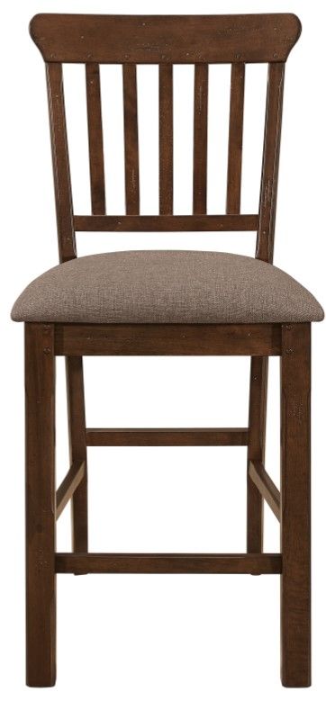Homelegance® Schleiger Brown/Dark Brown Counter Chair-2