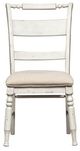 Liberty Furniture Whitney Antique Linen/Weathered Gray Slat Back Side Chair-1