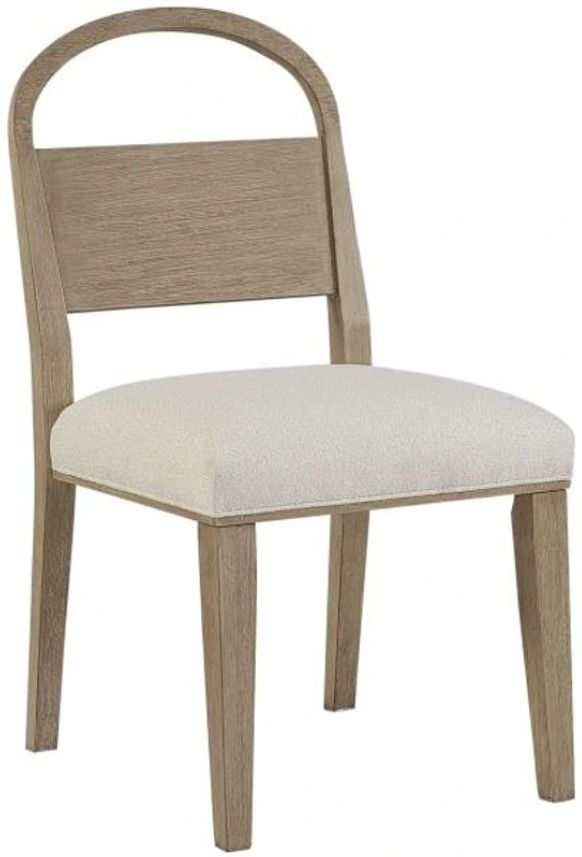 Bernards Trilogy Toffee/White Sand Arch Back Side Chair-0