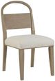 Bernards Trilogy Toffee/White Sand Arch Back Side Chair-0