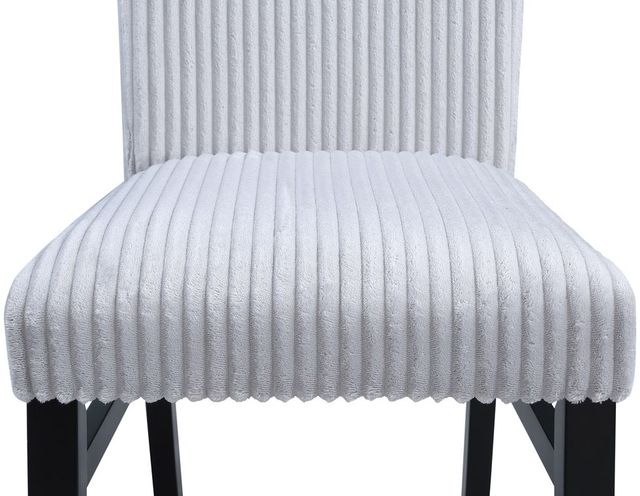 Crown Mark Tracy Black/Light Gray Upholstered Dining Side Chair-3
