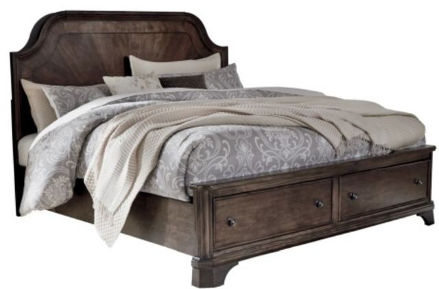 Signature Design by Ashley® Adinton 6-Piece Brown California King Panel Storage Bed Set-1