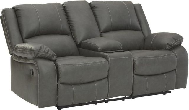 Signature Design by Ashley® Calderwell 2-Piece Gray Reclining Living Room Set-2