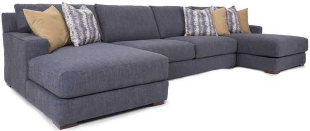 Decor-Rest® Furniture LTD 2702 3-Piece Gray Sectional Sofa-1