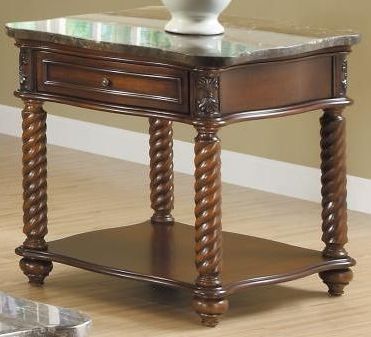 Mazin Furniture Lockwood Mahogany End Table-2