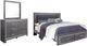 Signature Design by Ashley® Lodanna 3-Piece Gray King Storage Panel Bed Set-0