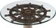 Magnussen Home® Beaufort Glass/Dark Oak Round Accent End Table-2