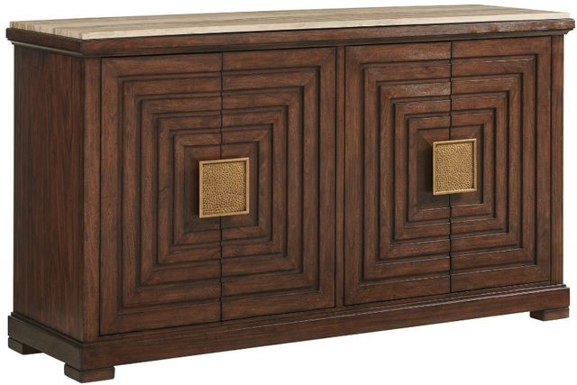 Lexington Home Silverado Los Gatos Brown Buffet with Stone Top-0