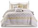 Olliix by Madison Park Dawn 6 Piece Yellow Full/Queen Cotton Percale Reversible Coverlet Set-0