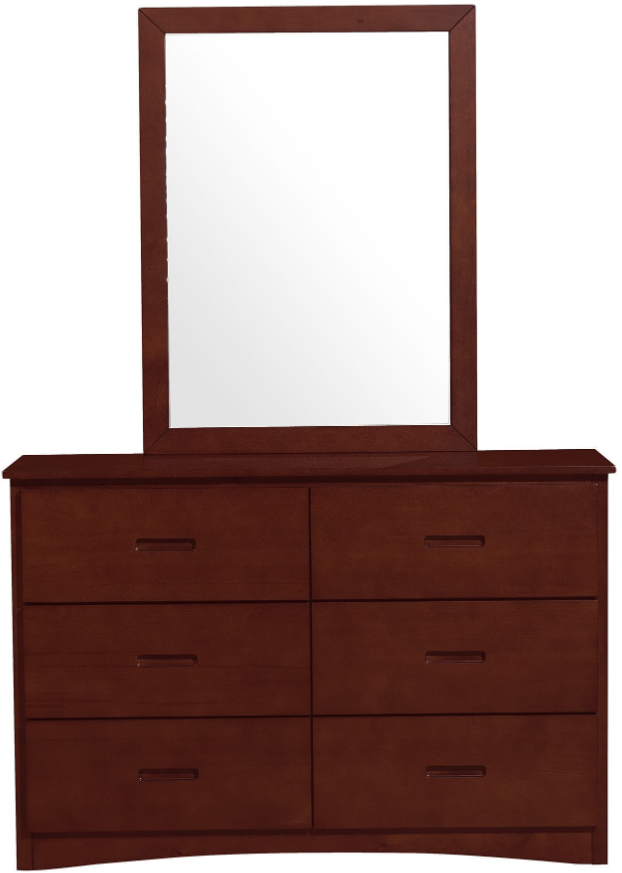 Mazin Furniture Rowe Dark Cherry Dresser-2