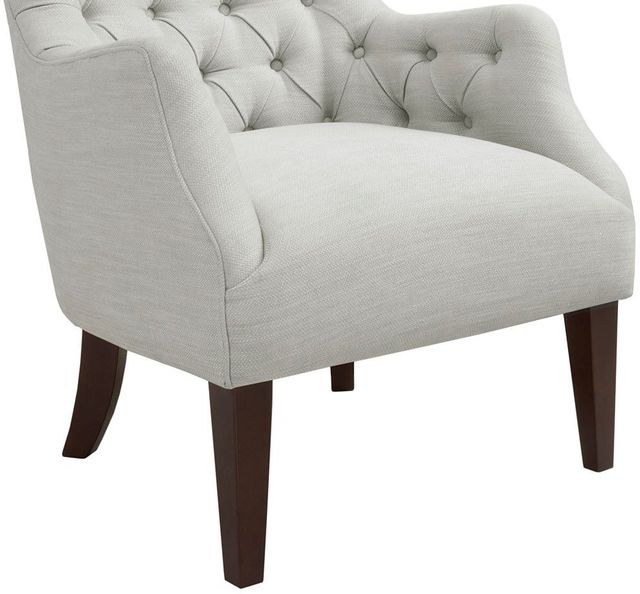Olliix by Madison Park Ivory Hannah Button Tufted Wing Chair-3