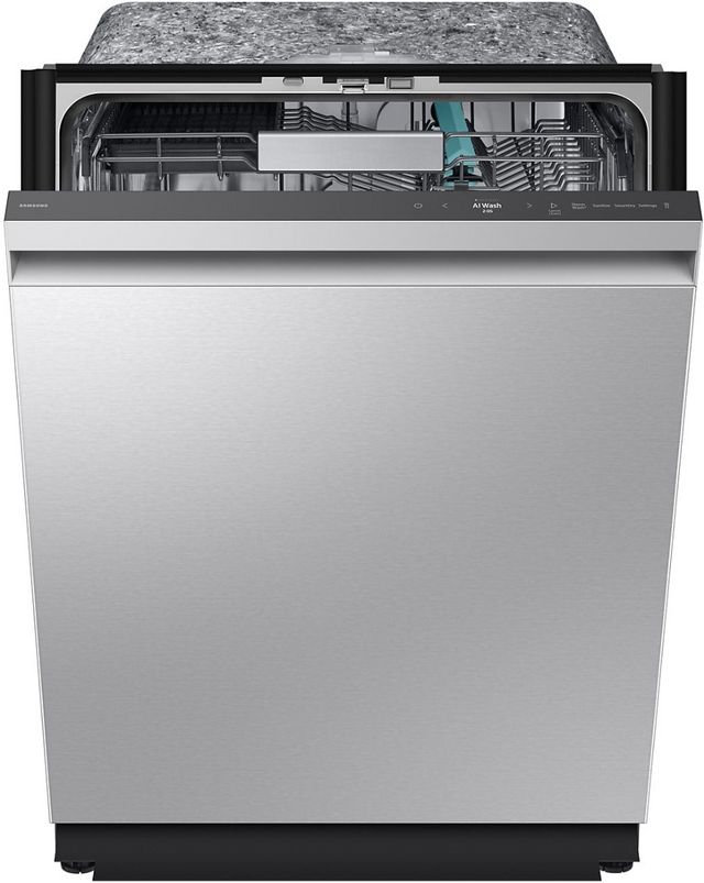Samsung 24" Silver Top Control Built In Dishwasher-1
