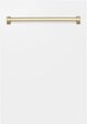 ZLINE Autograph Edition Tallac 18" White Matte Dishwasher Panel-0