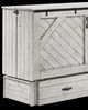 Night & Day Furniture™ Ranchero Vintage White Murphy Cabinet-1