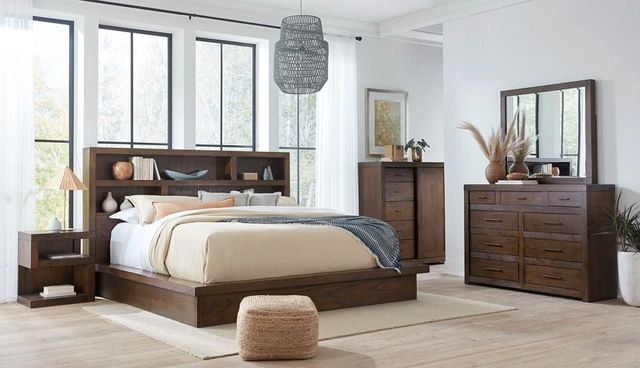 aspenhome® Modern Loft Brownstone King Platform Bed-1