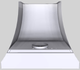 Vent-A-Hood® Designer Series 36" White Wall Mounted Range Hood-3