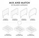 Malouf® Hennessey Charcoal King Upholstered Headboard-4