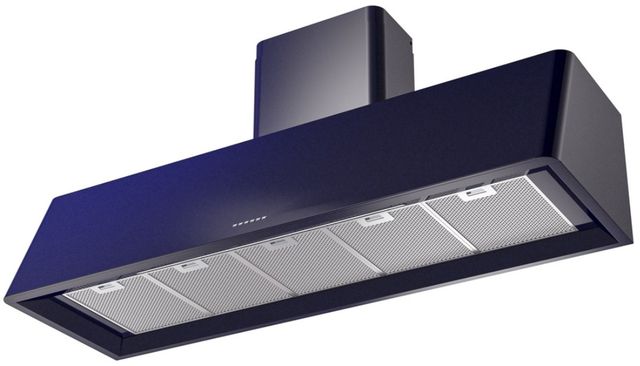 Ilve® Nostalgie II Series 60" Midnight Blue Wall Mounted Range Hood-1