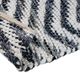A & B Home Black/White Denim Rug with Shuttle Weave Durrie-4