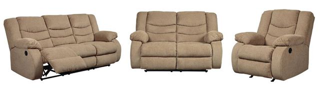 Signature Design by Ashley® Tulen 3-Piece Mocha Living Room Reclining Seating  Set-0