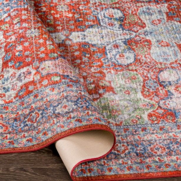 Surya Leicester Red 4'x6' Area Rug-3