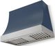 La Cornue CornuFé Marquee 36" Winter Sky Range Hood with Satin Chrome Trim-0